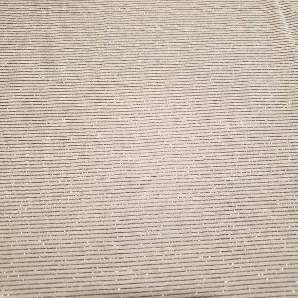 Athleta Chi Taupe Metallic Stripe Tank Sz Small - Picture 4 of 11